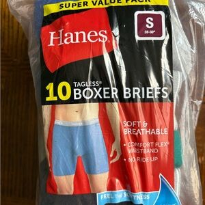 Hanes Blue Boxer Briefs Comfort Pack